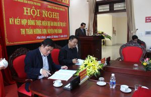 UBND huyện Phú Bình và Công ty Cổ phần xây dựng số 3 ký kết hợp đồng với Vinaconex 3 về việc triển khai dự án nhà ở liền kề tại huyện Phú Bình, tỉnh Thái Nguyên
